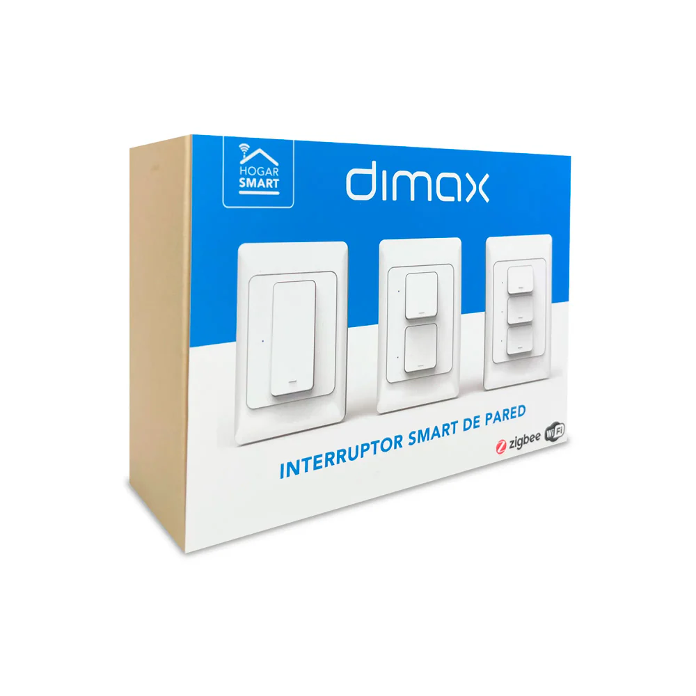 INTERRUPTOR SMART BLANCO WIFI 2 TOMAS DIMAX