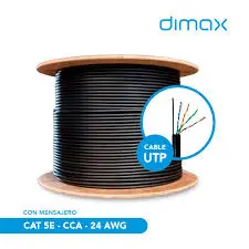 ROLLO CABLE UTP CAT5E DIMAX OUTDOOR