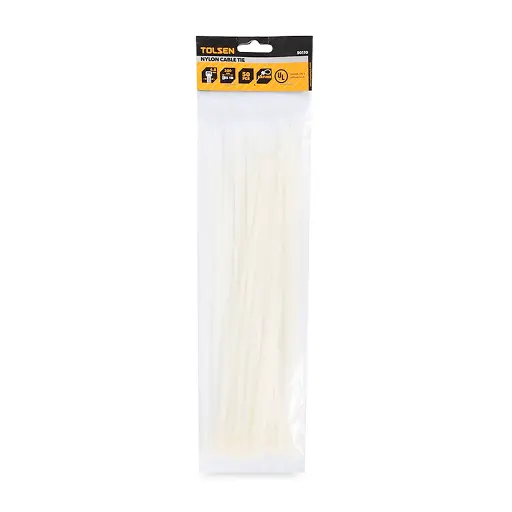 PRECINTOS 30 CM (100 UNID) BLANCO